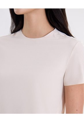 Camiseta Boxy Training Bonding Para Mujer  Deportiva  Color Café Marca Atmos