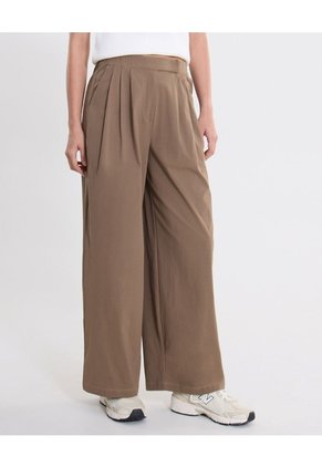 Pantalón Amplio Sartorial Alotech Para Mujer  Deportiva  Color Beige Marca Atmos