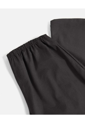 Pantalón Amplio Microconfort Fluido Para Mujer Deportiva Color Negro Marca Atmos