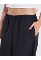 Pantalón Amplio Microconfort Fluido Para Mujer  Deportiva  Color Negro Marca Atmos de Atmos