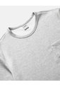 Camiseta Relaxed Fit Manga Corta Con Bolsillo  Para Hombre Gris Atmos de Atmos