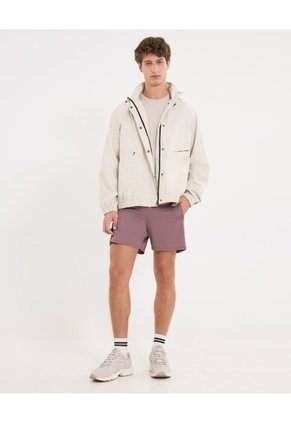 Short Con Bóxer Interno Y Cordón Ajustable  Para Hombre Lila Atmos