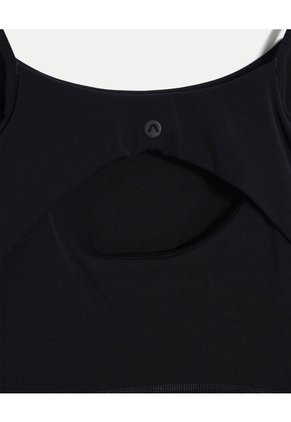 Vestido Con Abertura Posterior Para Mujer Deportiva Color Negro Marca Atmos