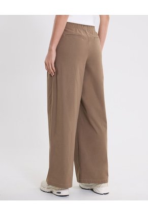 Pantalón Amplio Sartorial Alotech Para Mujer  Deportiva  Color Beige Marca Atmos