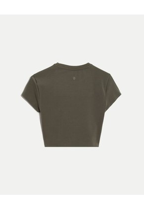 Camiseta Training Aerius Bonding Para Mujer Deportiva Color Verde Marca Atmos