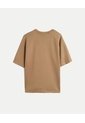 Camiseta Amplia Manga Ranglan Plush  Para Hombre Café Atmos de Atmos