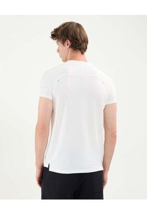 Camiseta Para Hombre Manga Corta Cuello Redondo Color Marfil Marca Atmos #32090213