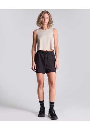 Camiseta Para Mujer Manga Sisa Cuello Redondo Color Beige Marca Atmos #31090182