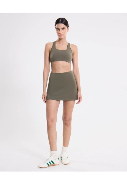 Top Soporte Alto Aerius Skin  Para Mujer Verde Atmos