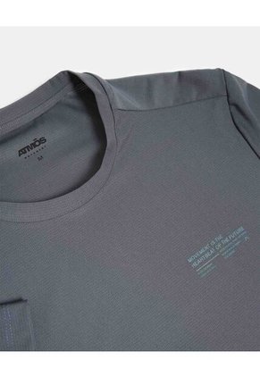 Camiseta Para Hombre Manga Corta Cuello Redondo Color Gris Marca Atmos #32090239