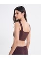 Top Soporte Medio Aerius Skin  Para Mujer Café Atmos de Atmos