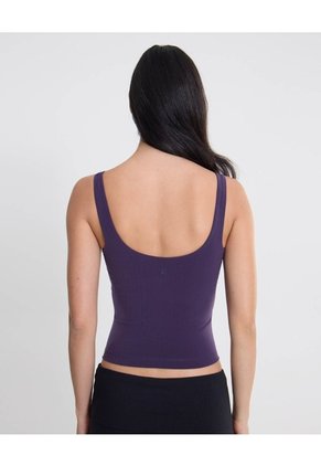 Camiseta Tank Aerius Skin Ligera Para Mujer Deportiva Color Morado Marca Atmos