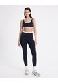 Top Soporte Medio Cortes Contraste  Para Mujer Negro Atmos de Atmos