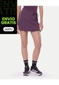Falda Deportiva Abertura Ajustable  Para Mujer Morado Atmos de Atmos