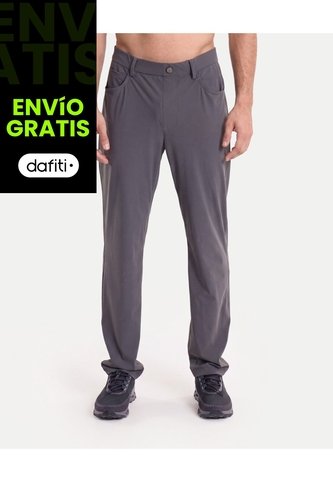 Pantalón Chino Slim Fit Aeroflow  Para Hombre Gris Atmos Atmos