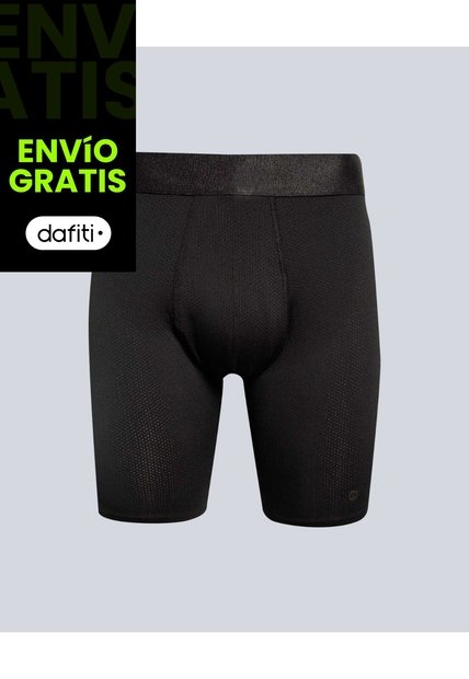 Bóxer Largo En Malla X1 Para Hombre Negro Atmos