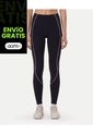 Leggins Regular Piping Contraste  Para Mujer Negro Atmos de Atmos