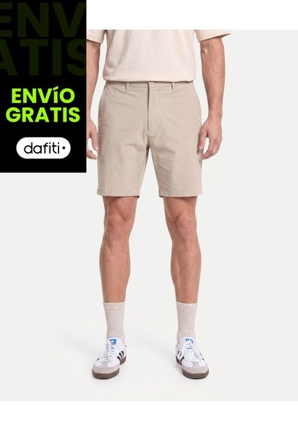Bermuda Chino Flowtech  Para Hombre Café Atmos