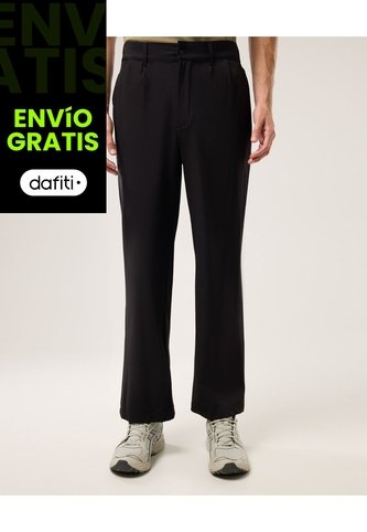 Pantalón Amplio Dustytech Ligero  Para Hombre Negro Atmos Atmos