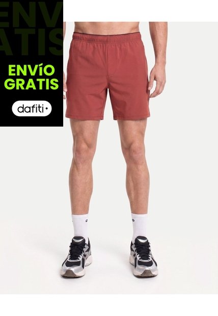 Short Training Con Biker Interno De 7 Pulgadas  Para Hombre Terracota Atmos