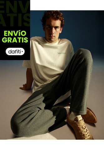 Pantalón Tejido Bota Recta Ligero  Para Hombre Gris Atmos Atmos