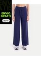 Pantalón Tejido Con Cordón Ajustable  Para Mujer Azul Atmos de Atmos