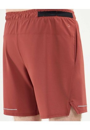 Bermuda Para Hombre Deportiva Largo Color Terracota Marca Atmos #32100070