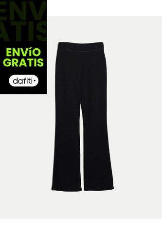 Pantalón Flare Plush  Para Mujer Negro Atmos Atmos
