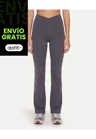 Leggings Flare Pretina Cruzada  Para Mujer Verde Atmos Atmos