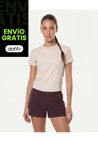 Short Running Con Brief Aeroflow  Para Mujer Café Atmos Atmos