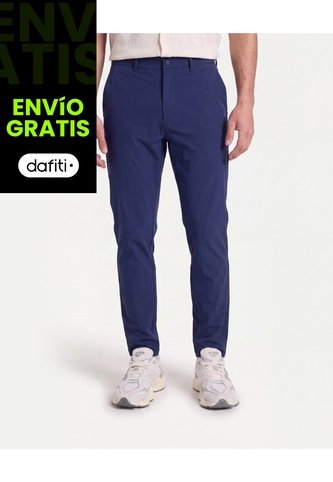 Pantalón Técnico Chino Flowtech  Para Hombre Azul Atmos Atmos