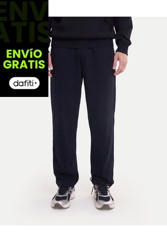 Pantalón Bota Recta Confortable  Para Hombre Negro Atmos Atmos