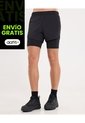 Bermuda Running Con Biker  Para Hombre Negro Atmos de Atmos