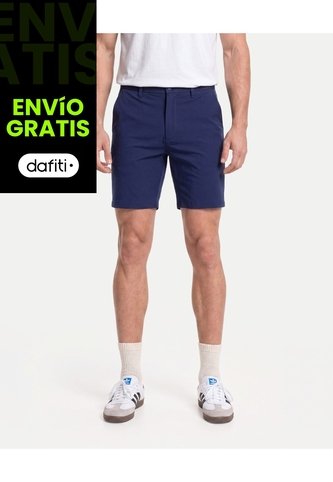 Bermuda Chino Flowtech  Para Hombre Azul Atmos Atmos