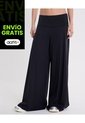 Pantalón Pretina Doblada Amplio Algodón Para Mujer  Deportiva  Color Negro Marca Atmos de Atmos