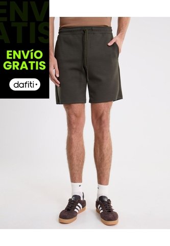 Bermuda Básica Plush  Para Hombre Verde Atmos Atmos
