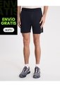 Bermuda Training Medio Biker Ashton  Para Hombre Negro Atmos de Atmos