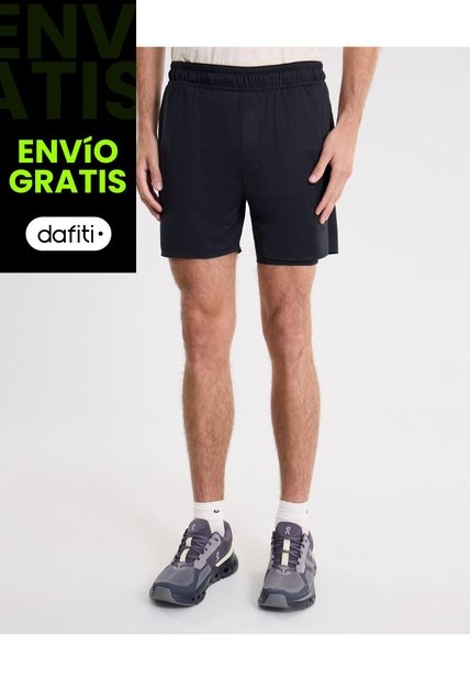 Bermuda Training Medio Biker Ashton  Para Hombre Negro Atmos