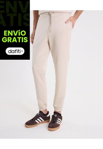 Jogger Básico Comfort Plush  Para Hombre Café Atmos Atmos