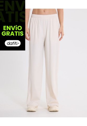 Pantalón De Punto Training Aeroflow Para Mujer  Deportiva  Color Beige Marca Atmos Atmos