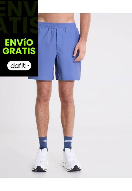 Bermuda Training Largo Sin Biker En Sabadel  Para Hombre Azul Atmos