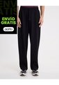 Pantalón Balloon Plush Confort  Para Hombre Negro Atmos de Atmos