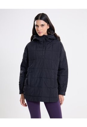 Chaqueta Acolchada Hoodie Funcional Para Mujer  Deportiva  Color Negro Marca Atmos