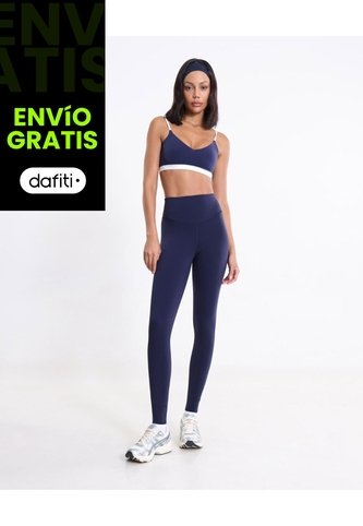 Leggins Regular Aerius Skin 65Cm  Para Mujer Azul Atmos Atmos