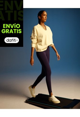 Leggins Regular Con Estribos  Para Mujer Azul Atmos Atmos