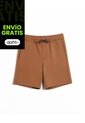 Bermuda Básica Plush  Para Hombre Café Atmos de Atmos
