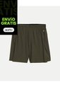 Short Training Con Biker Interno De 7 Pulgadas  Para Hombre Verde Atmos de Atmos