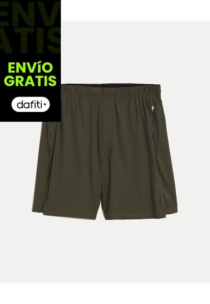Short Training Con Biker Interno De 7 Pulgadas  Para Hombre Verde Atmos