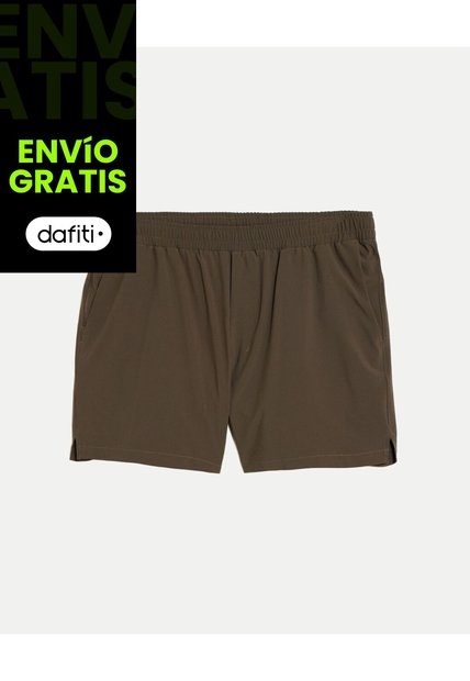 Bermuda Training 5 Pulgadas Con Brief  Para Hombre Verde Atmos