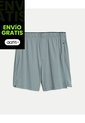 Short Training Con Biker Interno De 7 Pulgadas  Para Hombre Gris Atmos de Atmos